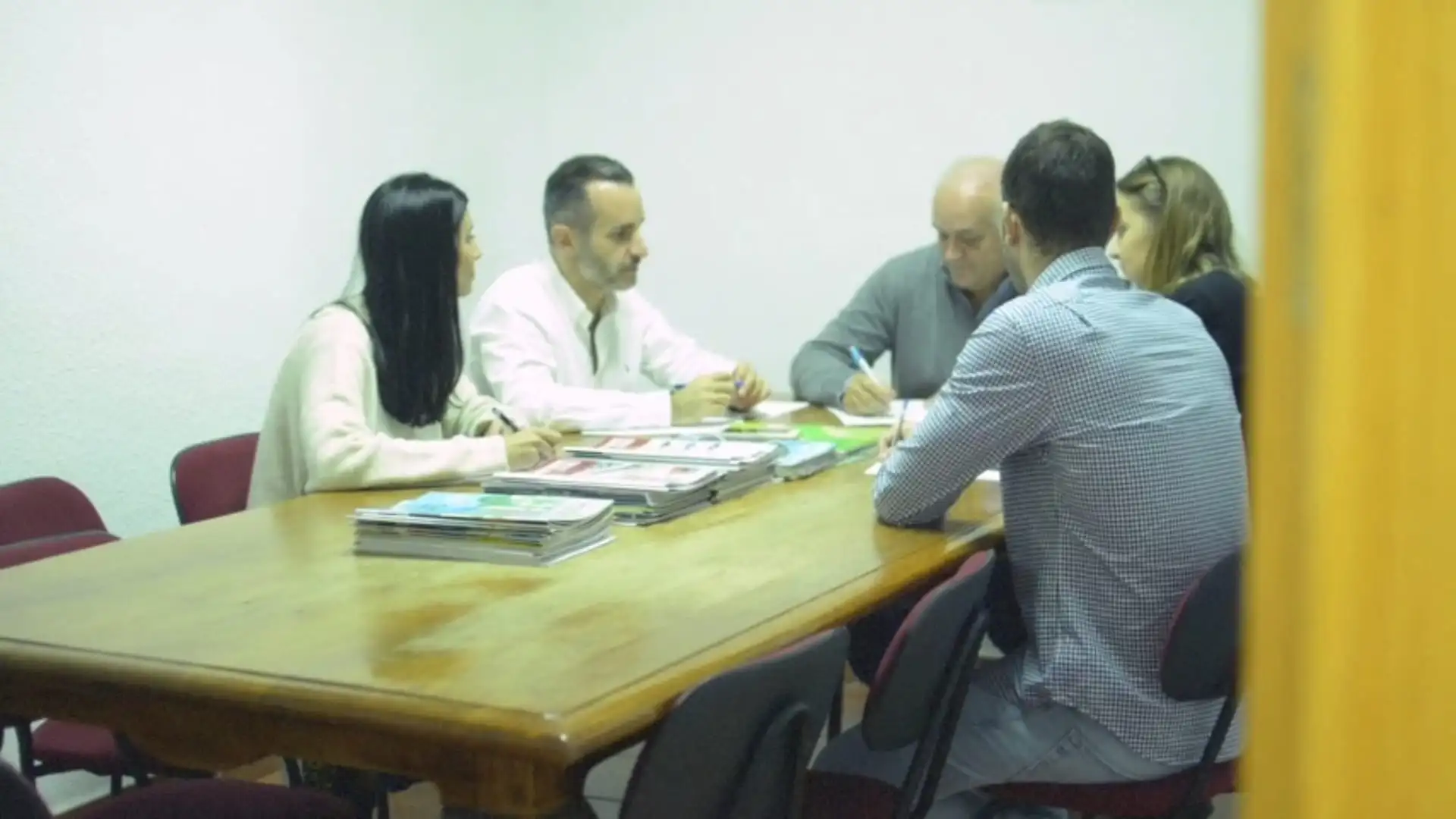 Beltrán y Romera en su oficina